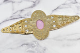 Gemstone Buckle Gold Topaz 6 3/4 Inch