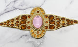 Gemstone Buckle Gold Topaz 6 3/4 Inch