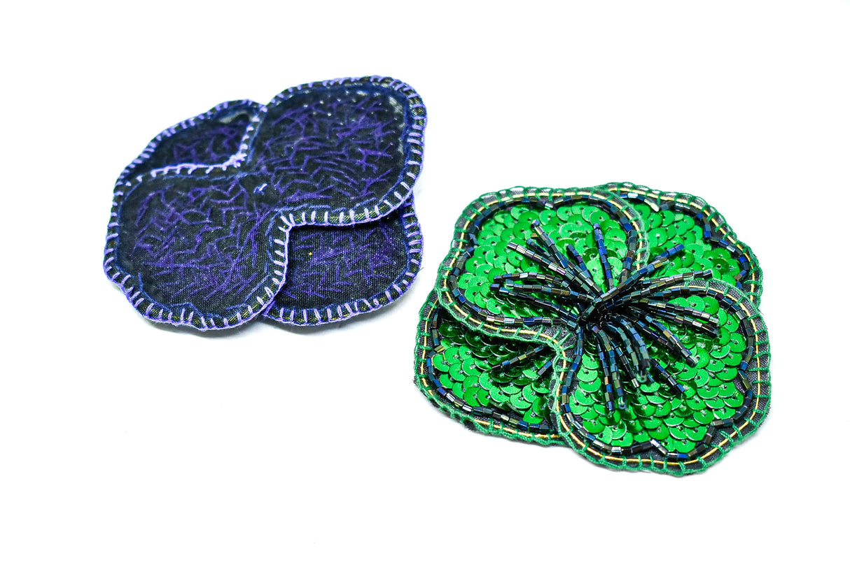 Sequined Flower Patch 3.5"