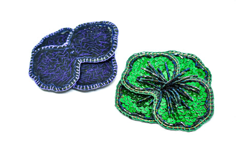 Sequined Flower Patch 3.5"