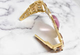 Gemstone Buckle Gold Topaz 6 3/4 Inch
