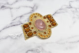 Gemstone Buckle Gold Topaz 6 3/4 Inch