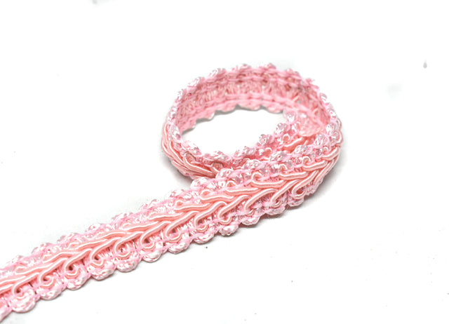 Gimp Trim Pink Floral 1/2"