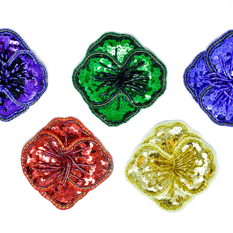 Sequined Flower Patch 3.5"