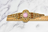 Gemstone Buckle Gold Topaz 6 3/4 Inch