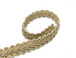 Gimp Trim Vintage Gold Floral 1/2 Inch