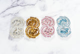 Rhinestone Spiral Buckles 2 3/4" x 1 3/4"