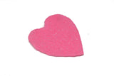 Sequins Heart Applique Pink Rhinestone Pearl 4.5x5