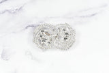 Rhinestone Spiral Buckles 2 3/4" x 1 3/4"