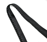 Ribbon with Black Chain Black Grosgrain 0.63"