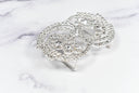 Rhinestone Spiral Buckles 2 3/4" x 1 3/4"