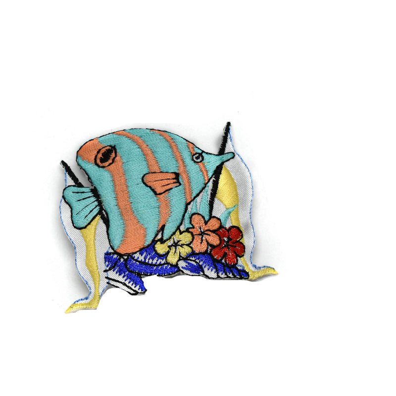 Embroidered Fish Patch Colorful 2.50 x 1.87