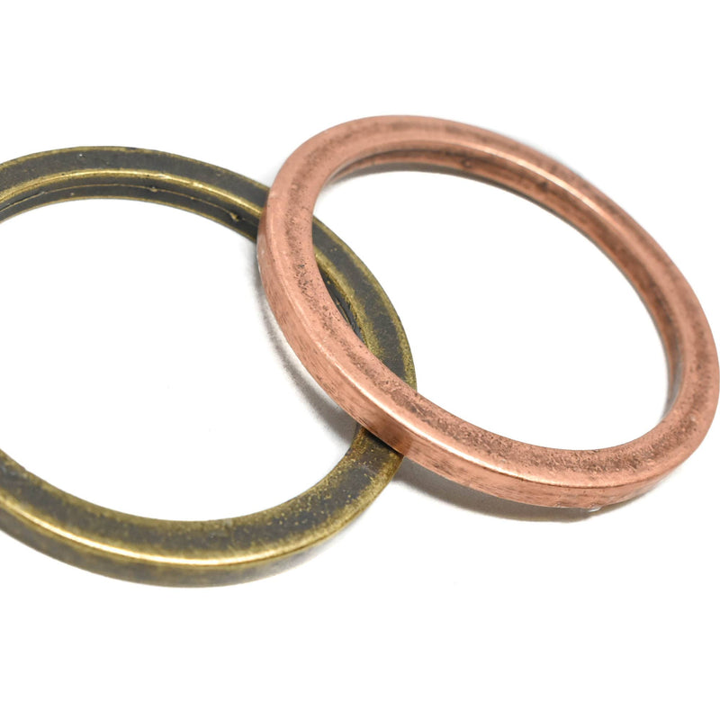 Antique Ring Ribbon Slider Buckles 2.40"