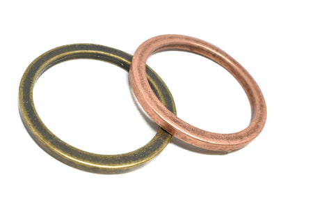 Antique Ring Ribbon Slider Buckles 2.40"