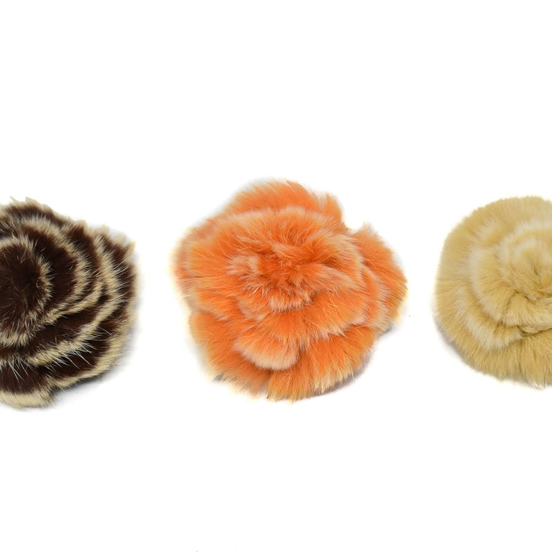 Furry Flower Applique 3" Two-Tone
