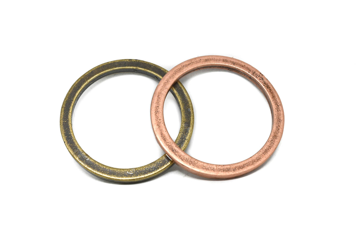 Antique Ring Ribbon Slider Buckles 2.40"