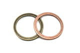 Antique Ring Ribbon Slider Buckles 2.40"