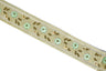 Embroidered Floral Sequins Trim 1.125"