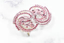 Rhinestone Spiral Buckles 2 3/4" x 1 3/4"