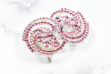 Rhinestone Spiral Buckles 2 3/4" x 1 3/4"