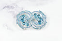 Rhinestone Spiral Buckles 2 3/4" x 1 3/4"