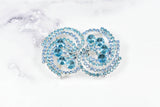 Rhinestone Spiral Buckles 2 3/4" x 1 3/4"