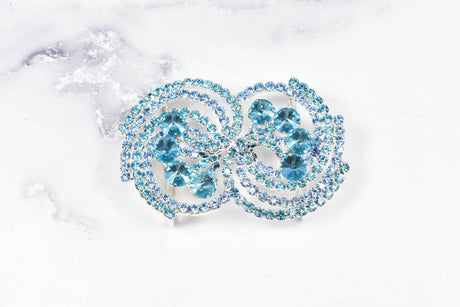 Rhinestone Spiral Buckles 2 3/4" x 1 3/4"