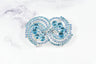 Rhinestone Spiral Buckles 2 3/4" x 1 3/4"