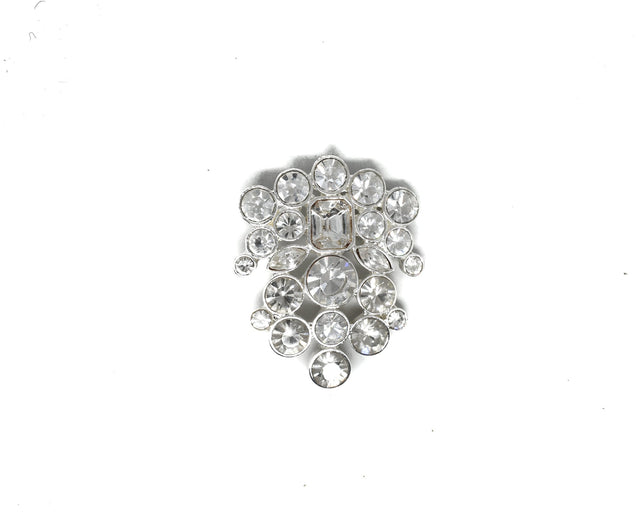 Crystal Rhinestone Brooch 1.75"