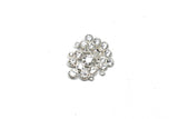 Crystal Rhinestone Brooch 1.75"