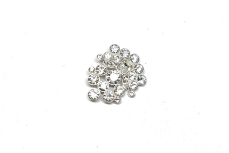 Crystal Rhinestone Brooch 1.75"