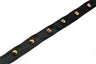 Studded Grosgrain Ribbon Black Gold 0.90"