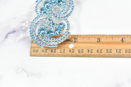 Rhinestone Spiral Buckles 2 3/4" x 1 3/4"