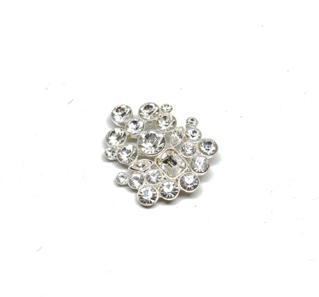 Crystal Rhinestone Brooch 1.75"
