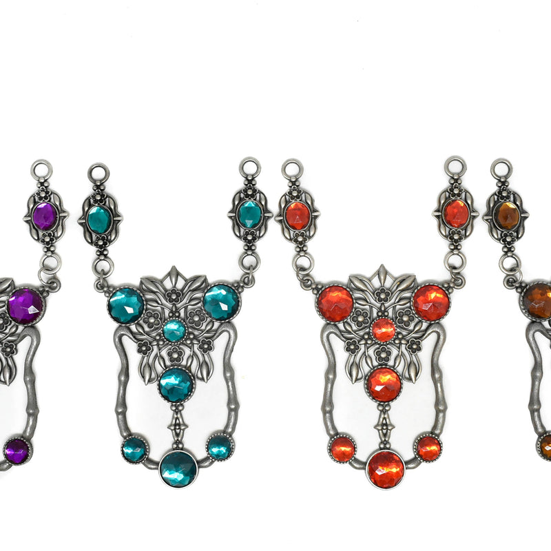 Decorative V-Shaped Necklace Pendant