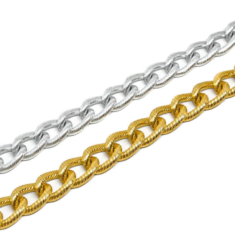 Textured Aluminum Chain 8 mm