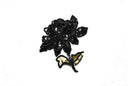 Sequins Flower Applique Iron-On Blue Red