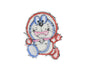 Iron-On Character Patch Doraemon Cat 2.63" x 2"