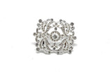 Crystal Rhinestone Brooch 3" x 2.50"