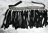 Fringe Trim Metallic Silver Beads