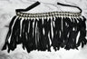 Fringe Trim Metallic Silver Beads