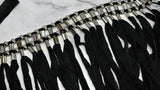 Fringe Trim Metallic Silver Beads