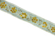 Sequins Beaded Floral Trim 1.25"