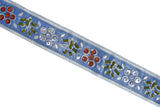 Sequins Beaded Floral Trim 1.25"