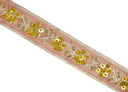 Sequins Beaded Floral Trim 1.25"