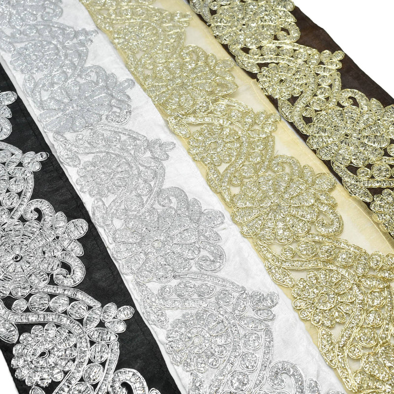 Metallic Brocade Trim 2 7/8in