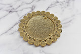 Floral Buckle Vintage Gold Red 4 7/8