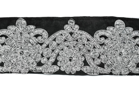 Metallic Brocade Trim 2 7/8in