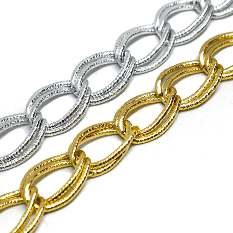 Chain Trim Double Layer Aluminum 13 mm