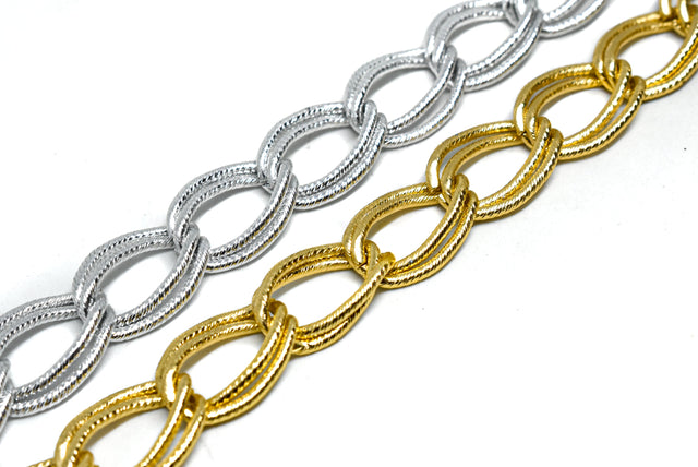 Chain Trim Double Layer Aluminum 13 mm